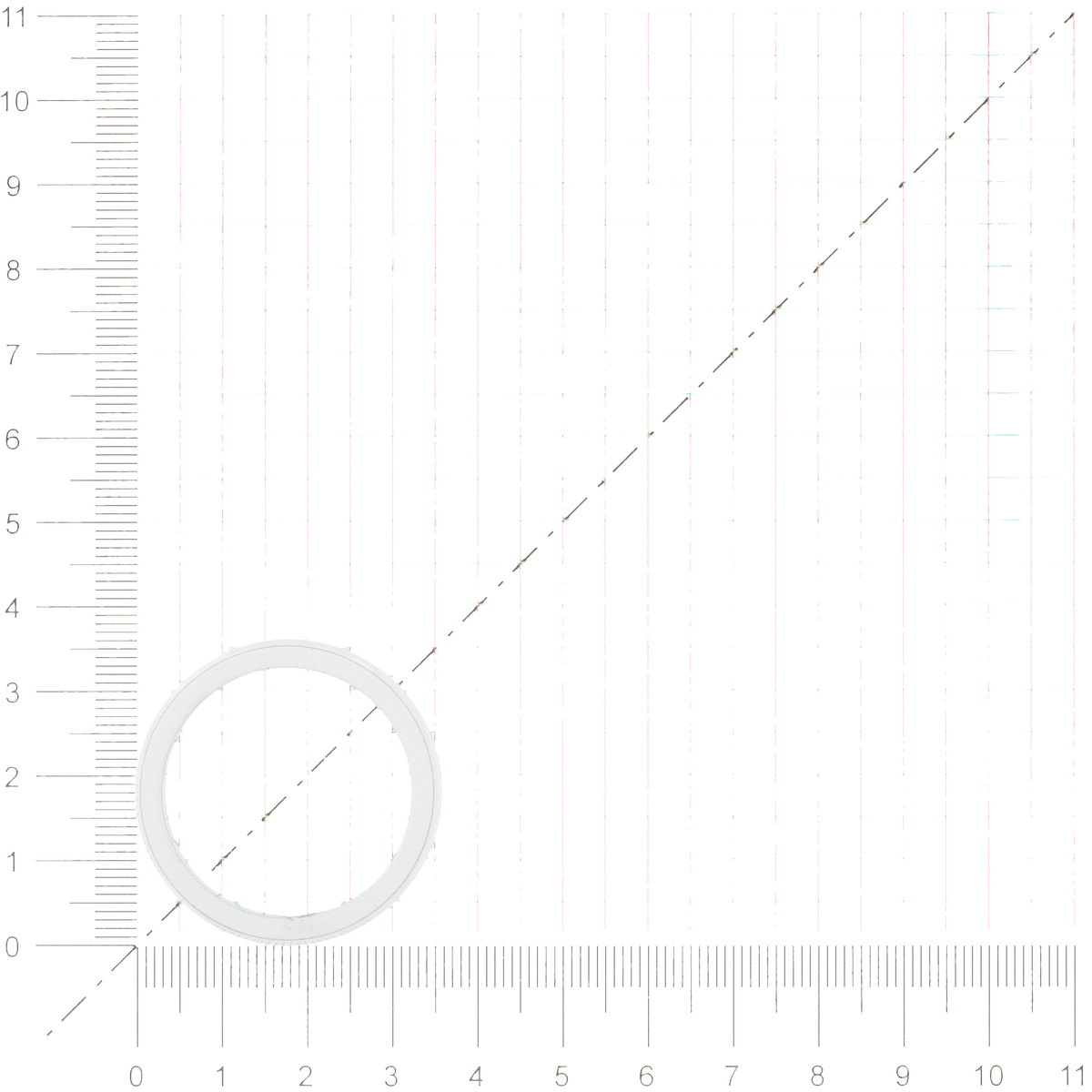 Spacer/Alu/Weiß eloxiert/5mm/1 1/8 Zoll