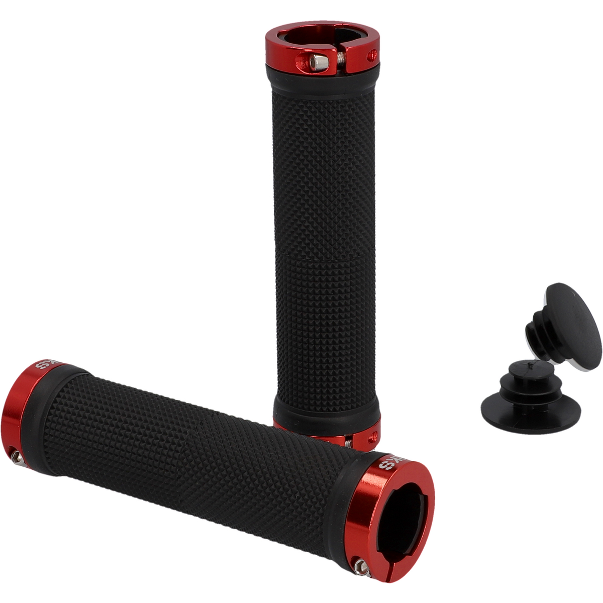 Griff/130mm/links/schwarz-rot