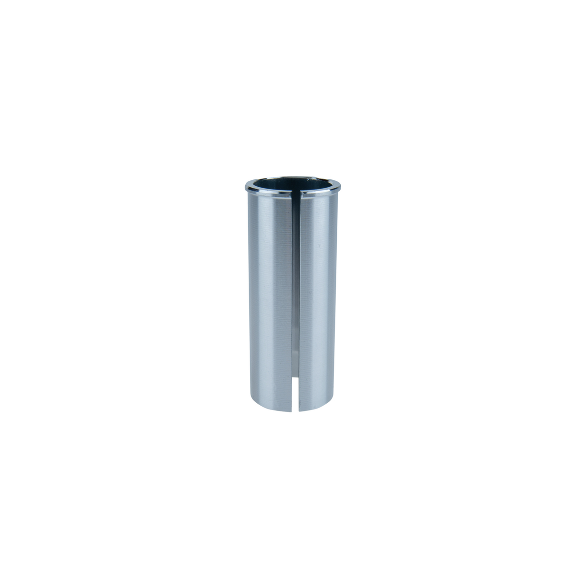 Reduzierhülse Sitzrohr von 31,6mm auf 27,2mm, 80mm Länge, Aluminium silber