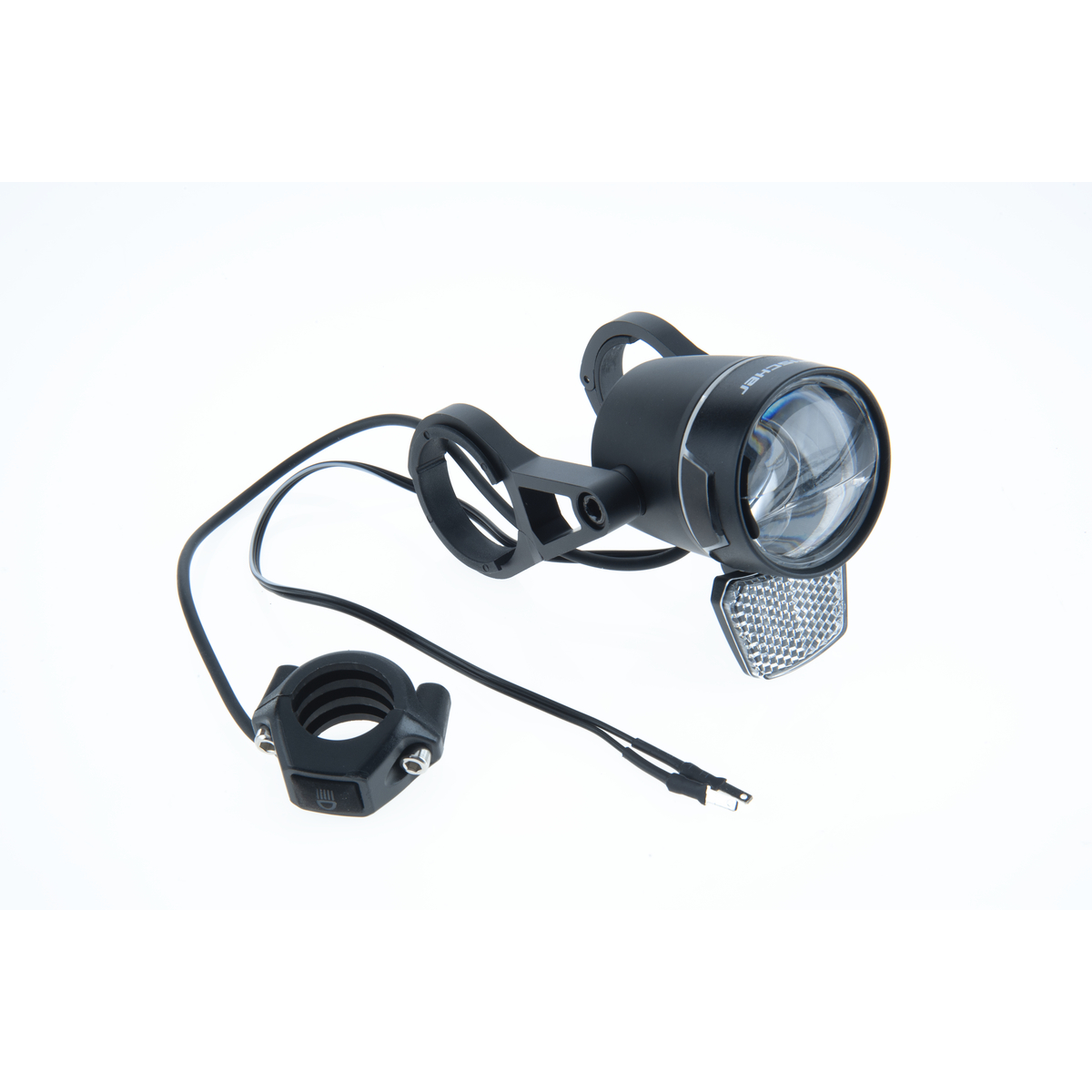 Scheinwerfer LED 100 Lux + Fernlicht 120 Lux ,Lenkermontage