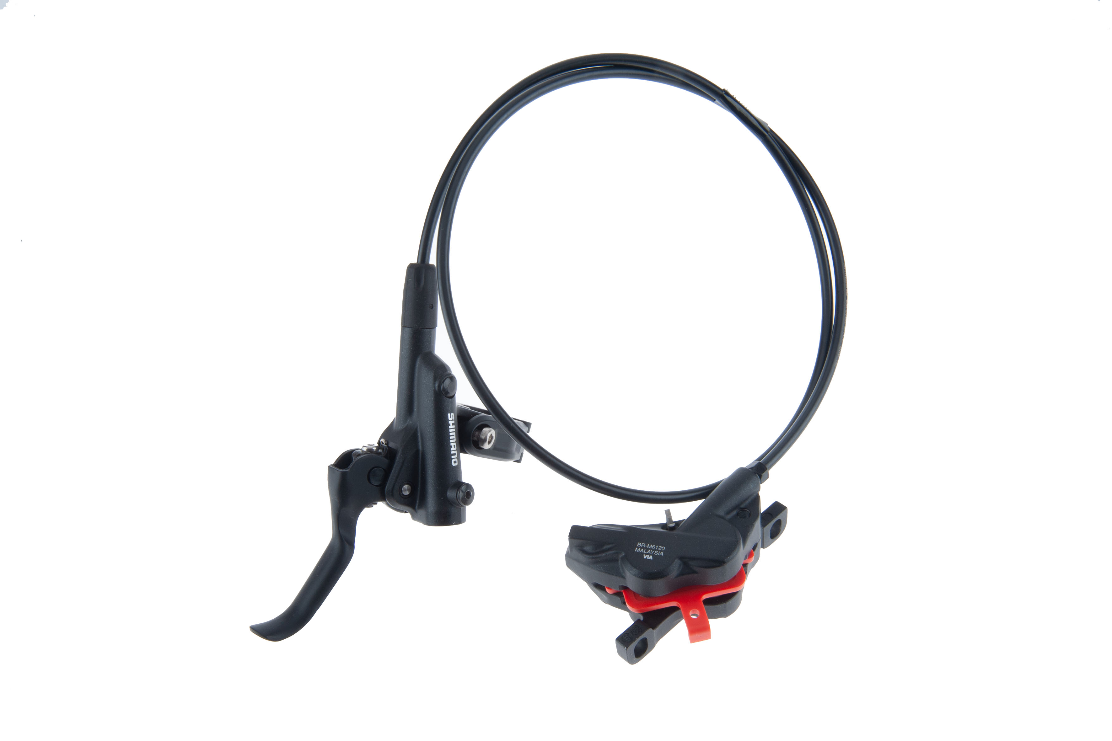 Scheibenbremse Hinterrad vormontiert,Shimano Deore M6100, Leitungslänge 1700mm J-Kit, besteht aus: Hebel-Leitung-Bremssattel